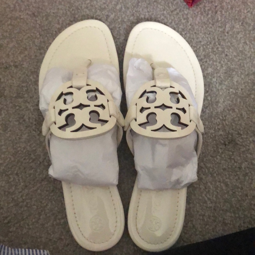 NIB never worn Tory Burch Miller patent “new ivory” size 9